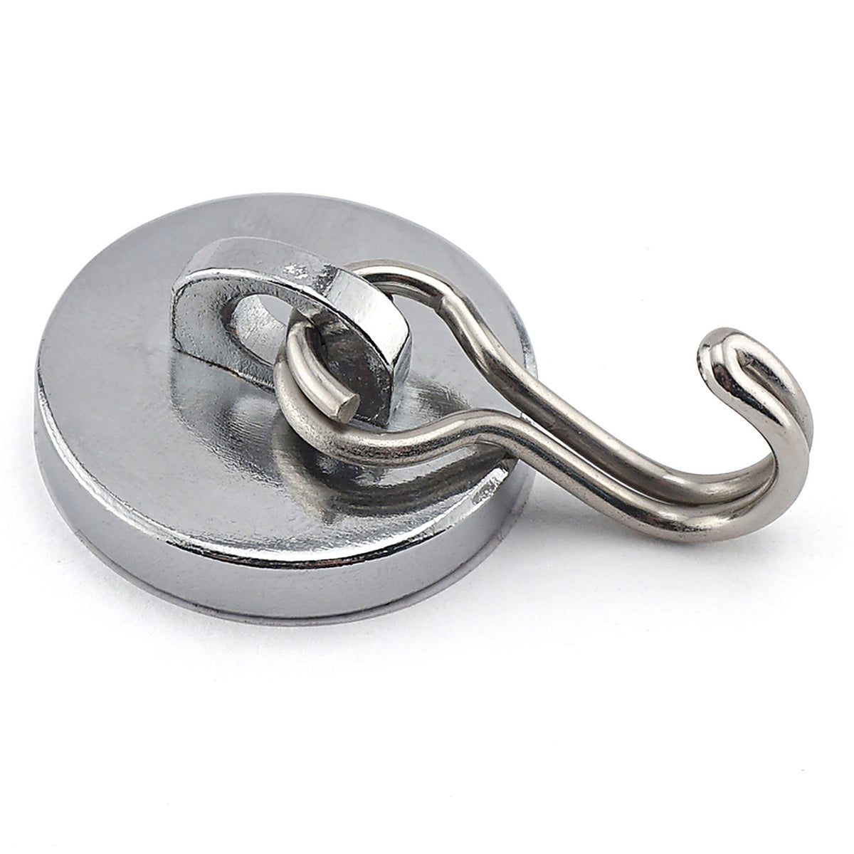 Master Magnetics - 7589 - .225 in. Neodymium Magnetic Hook 40 lb. pull 35 MGOe Silver 1/pc.
