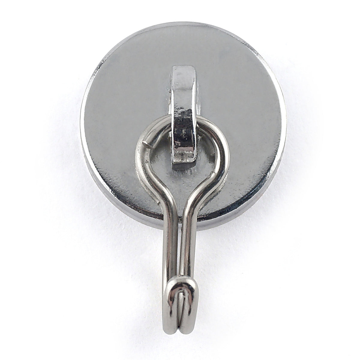 Master Magnetics - 7589 - .225 in. Neodymium Magnetic Hook 40 lb. pull 35 MGOe Silver 1/pc.