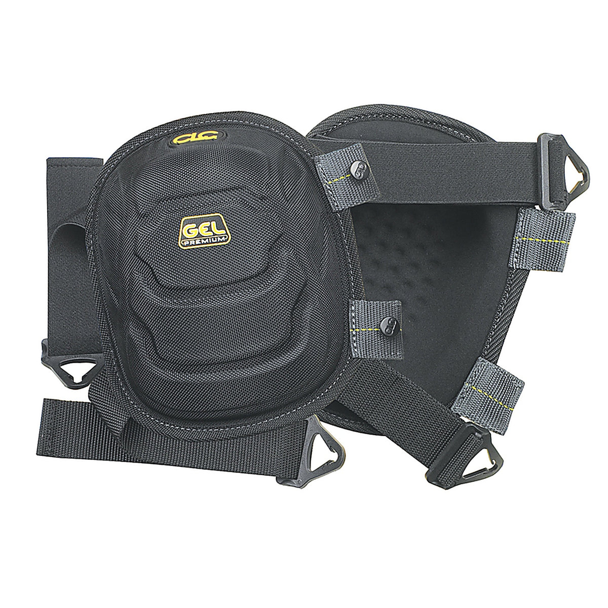 CLC - 372 - Gel-Tek 7.37 in. L X 5.5 in. W Knee Pads Black