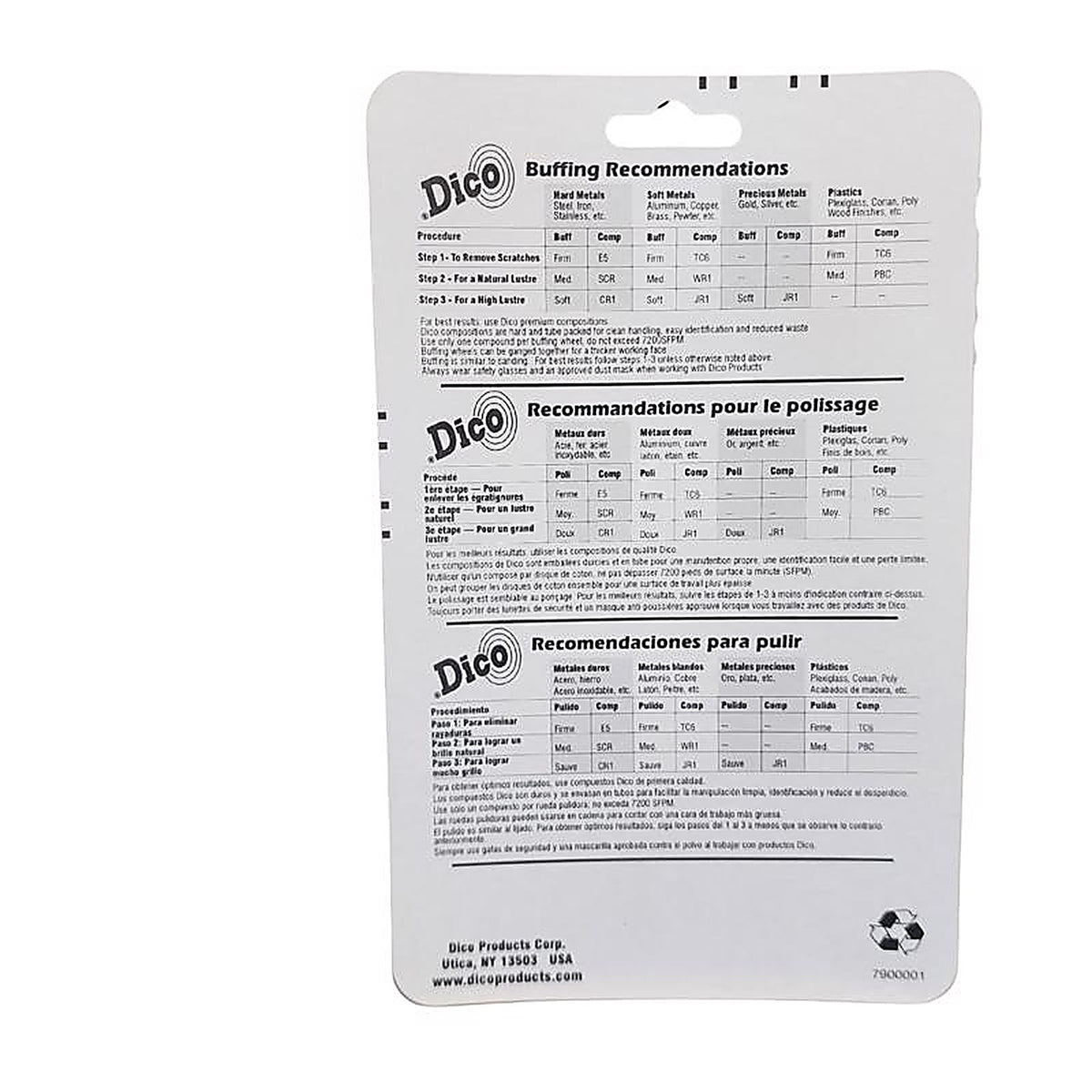 Dico - 527-60-4 - Canton Flannel Buffing Wheel