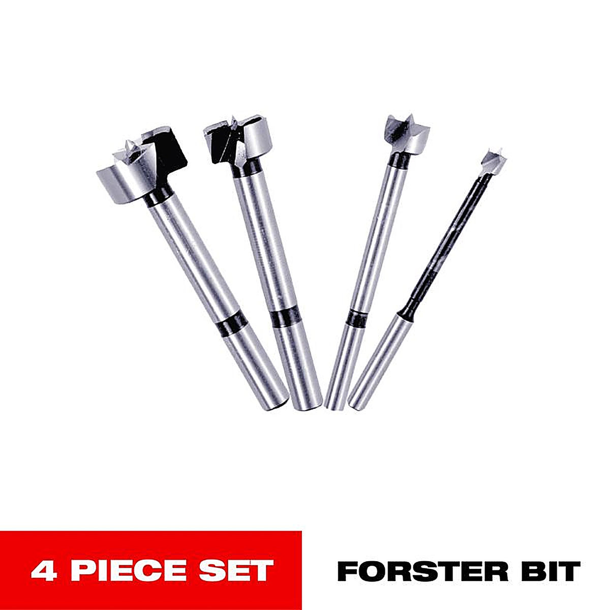 Diablo - FB-104 - 1/4 - 1 in. S X 3-1/2 in. L High Speed Steel Forstner Drill Bit Set 4 pc