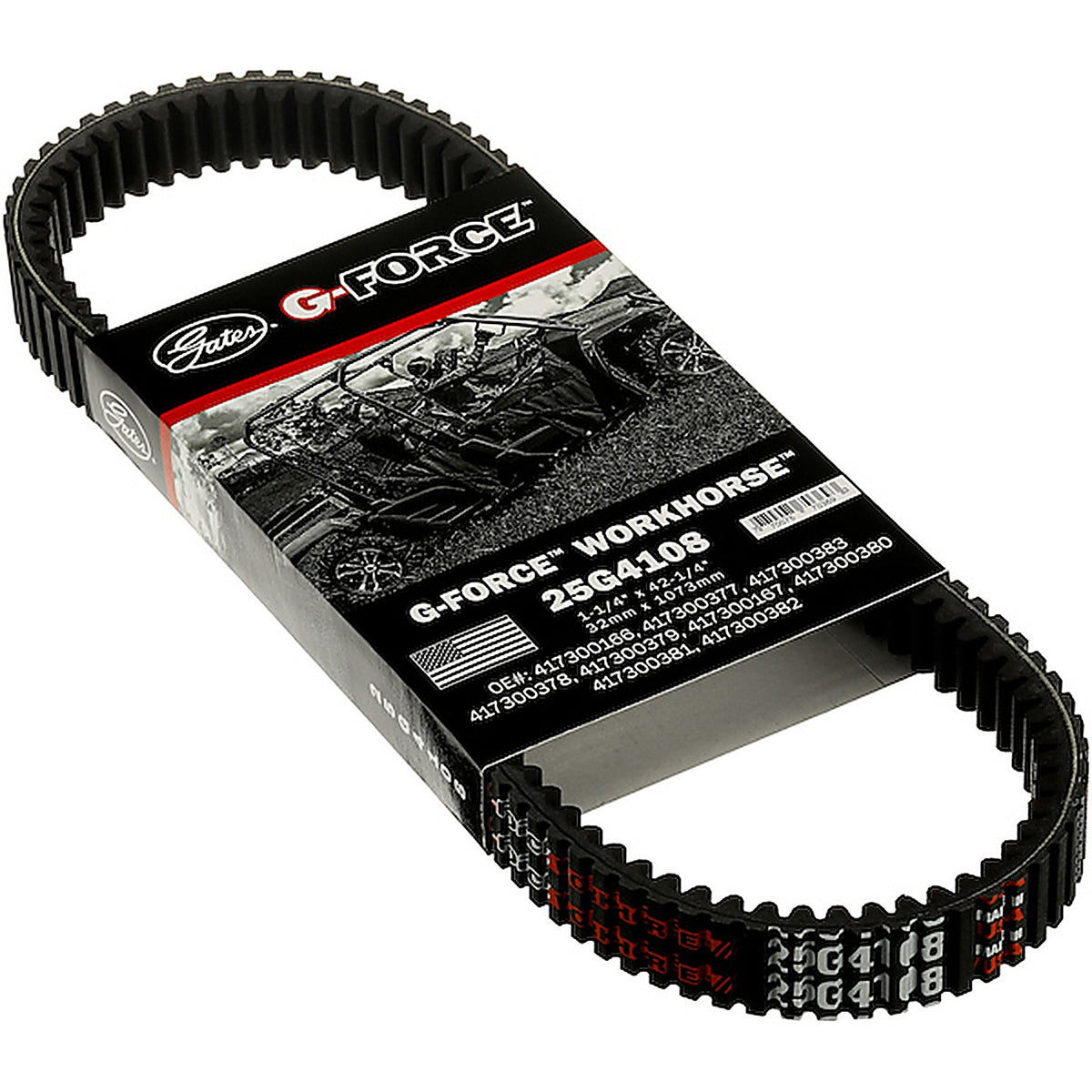 Gates - 25G4108 - G-Force Workhorse Continuously Variable Transmission (Cvt) Belt