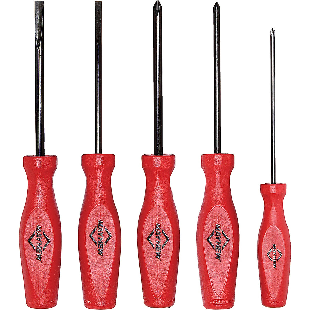 Mayhew - 26028C - Tools 5 Piece Slotted/Phillips Screwdriver Set