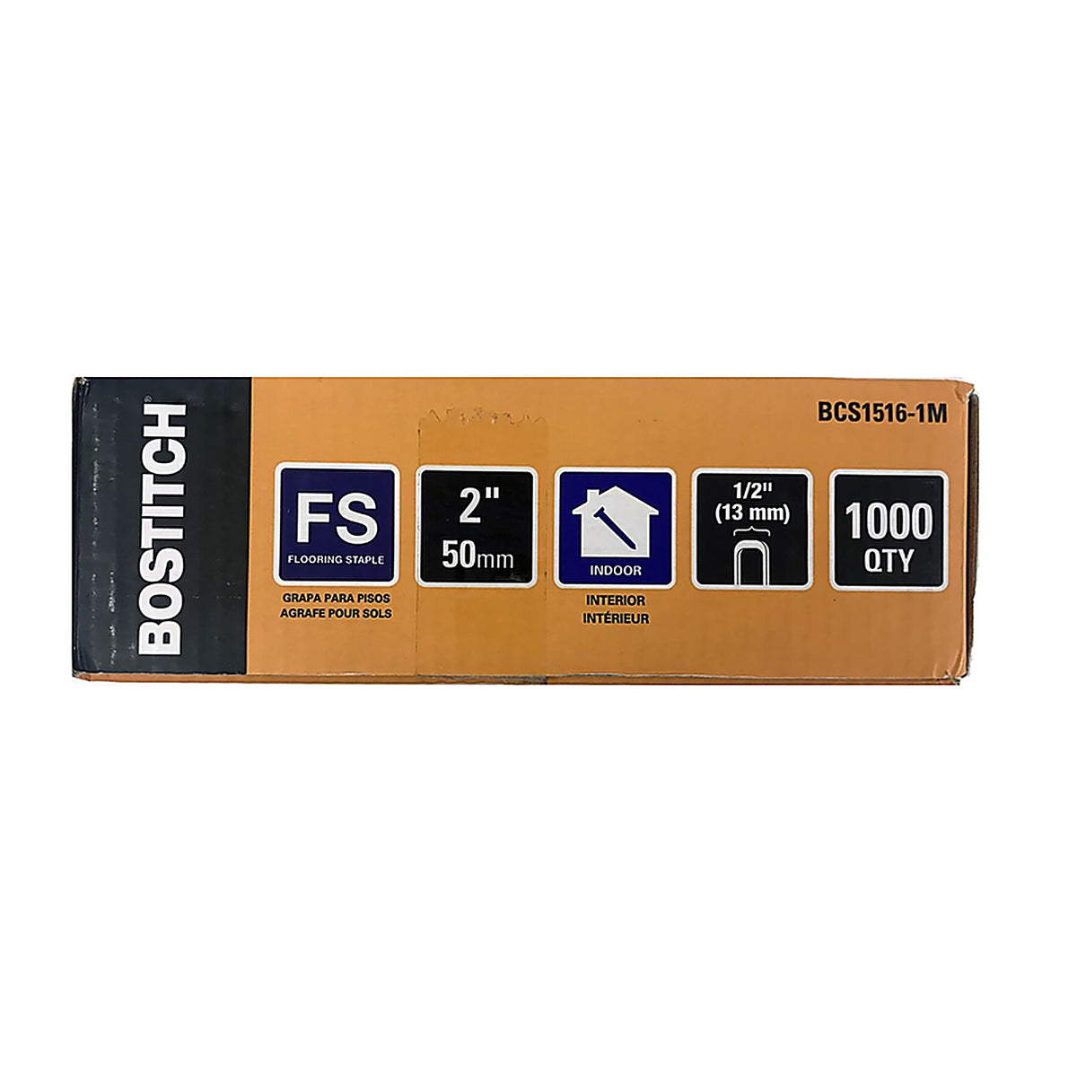 Bostitch - BCS1516-1M - 1/2 in. W X 2 in. L Galvanized Steel Wire Staples 15.5 Ga.
