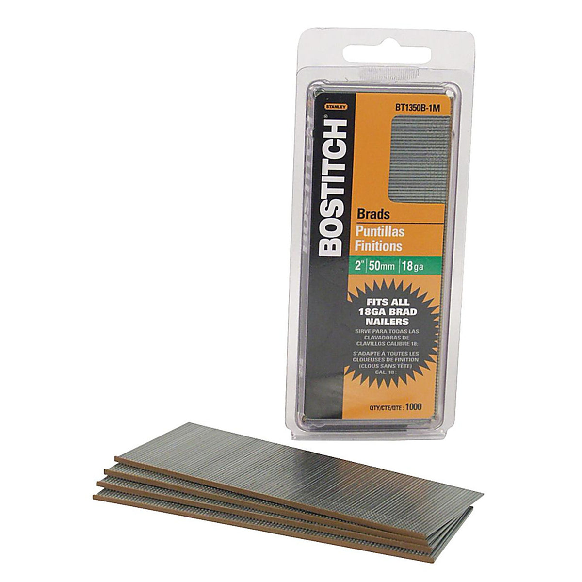 Stanley Bostitch - BT1350B-1M - 18 Ga. x 2 in. L Galvanized Steel Brad Nails - 1000/Pack