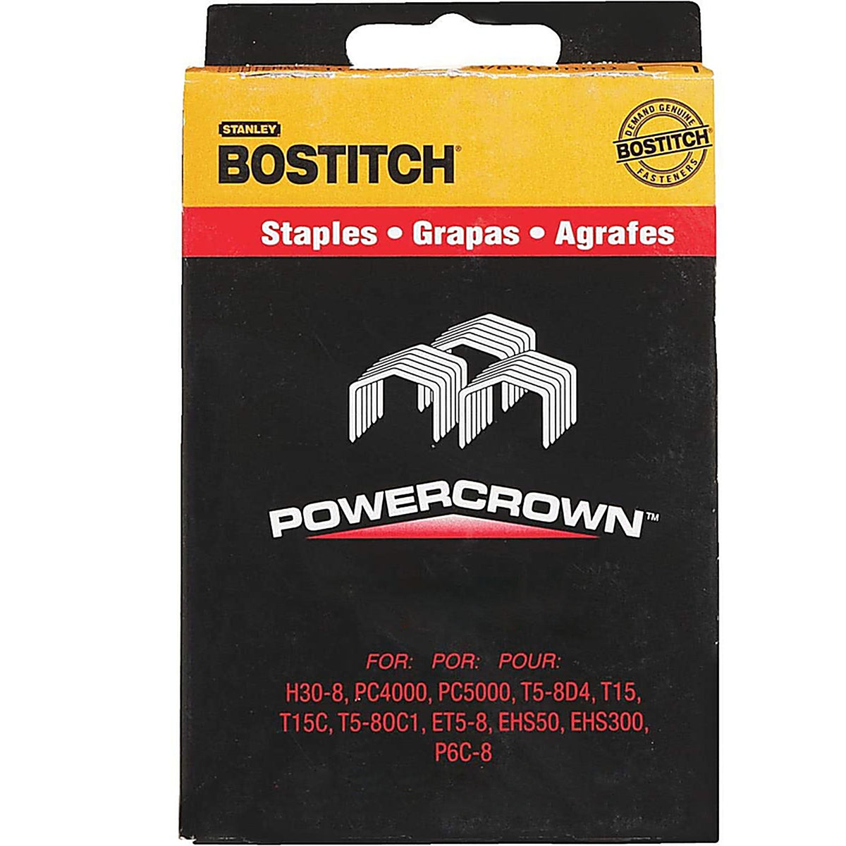 Bostitch - STCR26195/16 - 7/16 in. W X 5/16 in. L Power Crown Staples 5000 pk