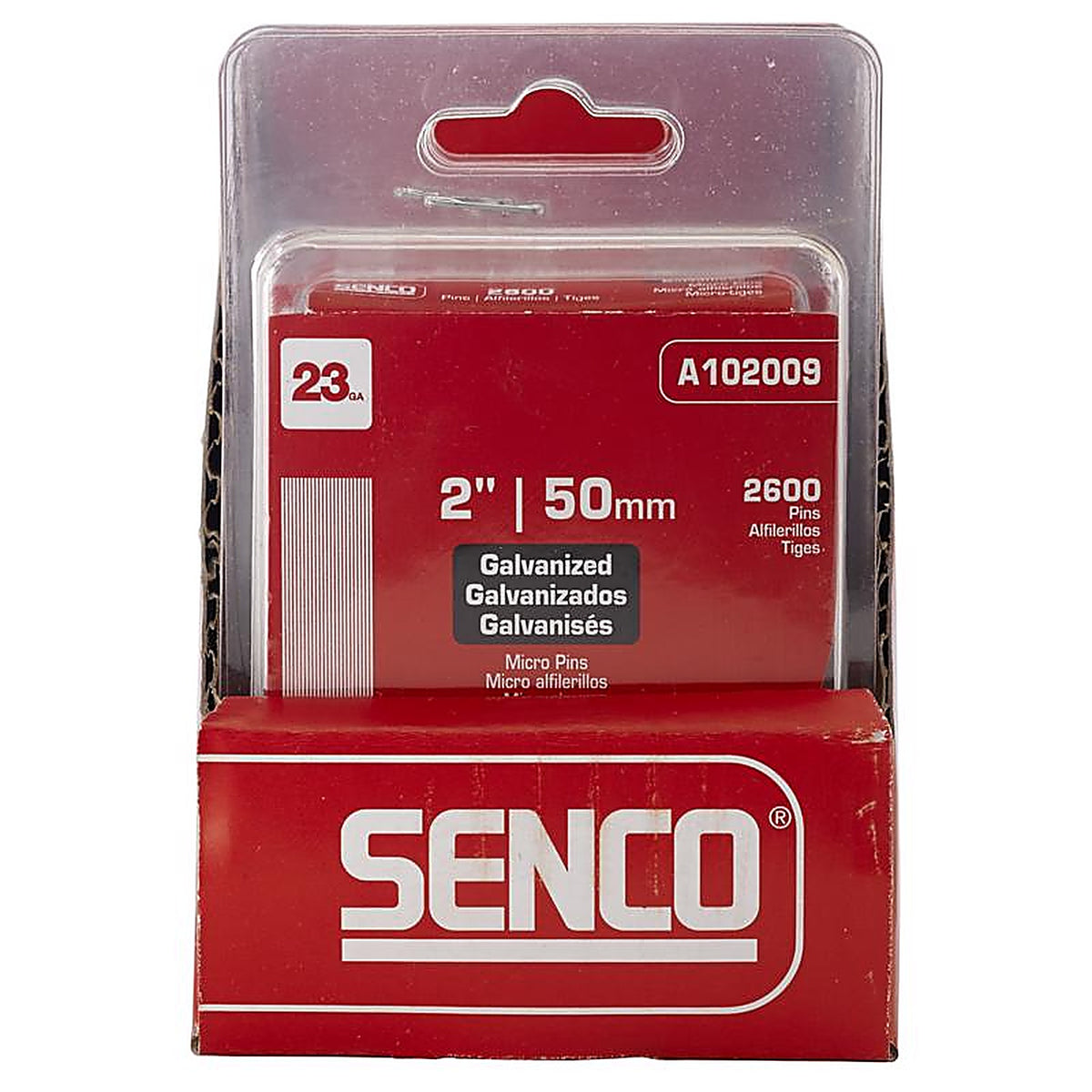Senco - A102009 - 2 in. 23 speed Straight Strip Micro Pins Smooth Shank