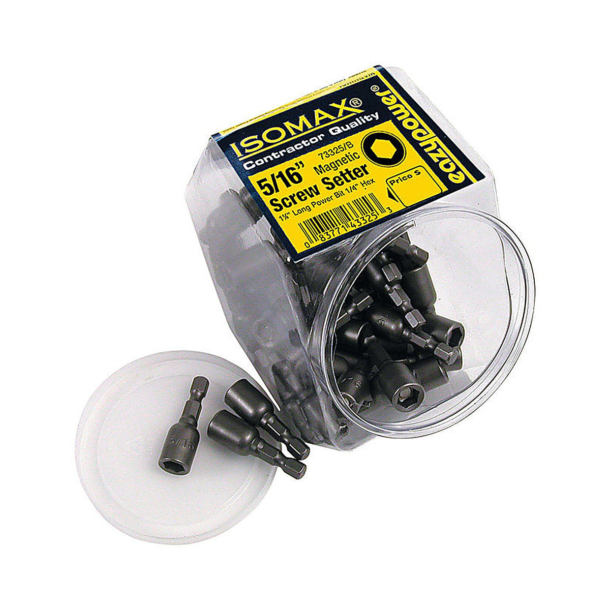 Eazypower - 325 - Isomax 5/16 in. X 1-5/8 in. L Nut Setter Power Bit Steel 50 pc