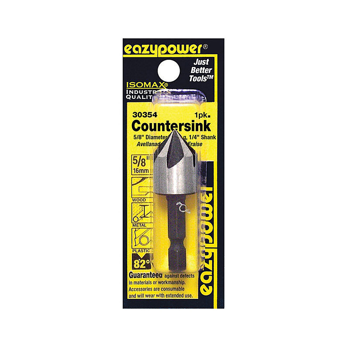 Eazypower - 30354 - Isomax 5/8 in. X 5/8 in. D Tool Steel Countersink Countersink Bit 1 pc
