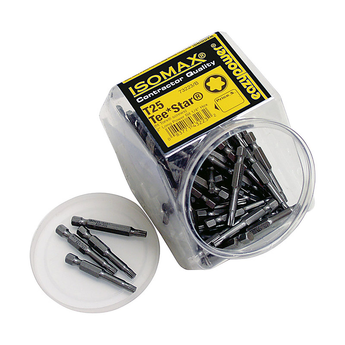Eazypower - 002235 - Isomax Torx T25 X 2 in. L Tee Star Impact Power Bit Steel 50 pk