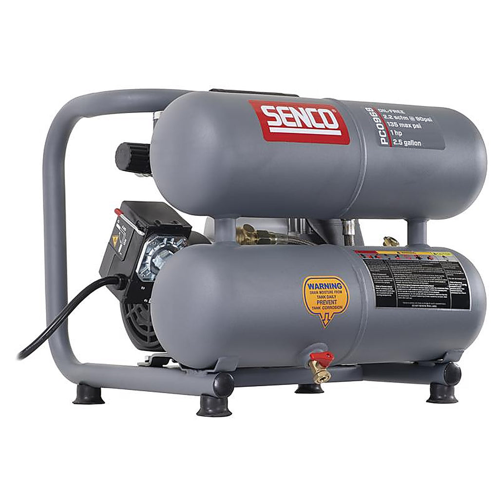 Senco - PC0968 - 2.5 gal Horizontal Portable Air Compressor 135 psi 1.5 HP