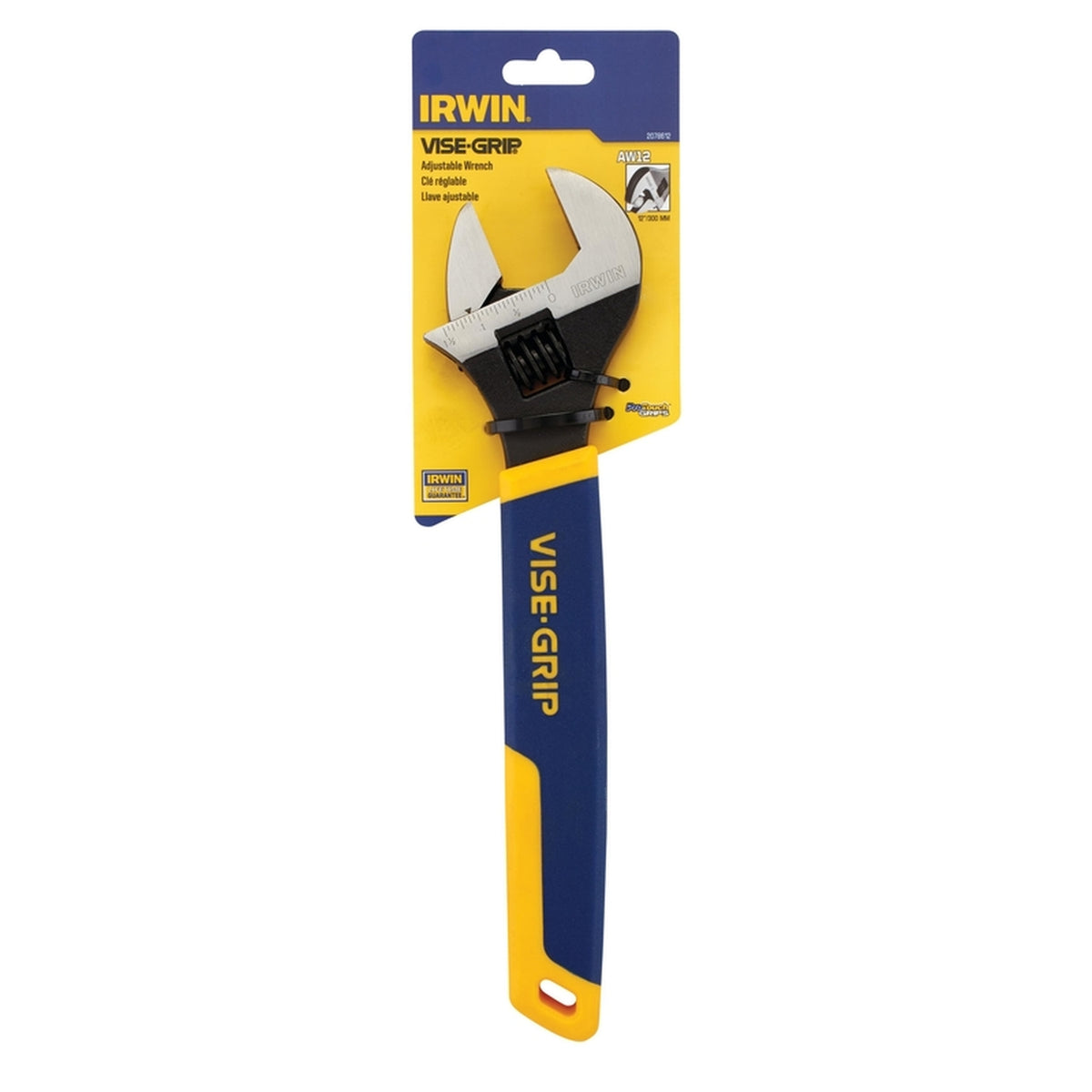 Irwin - 2078612 - Vise-Grip 1-1/2 in. Metric and SAE Adjustable Wrench 12 in. L 1 pc
