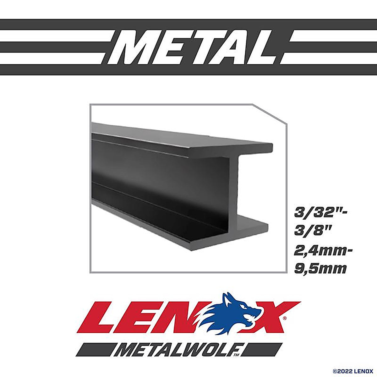 Lenox - 20565S614R - 6 in. Bi-Metal Reciprocating Saw Blade 14 TPI - 1/Pack