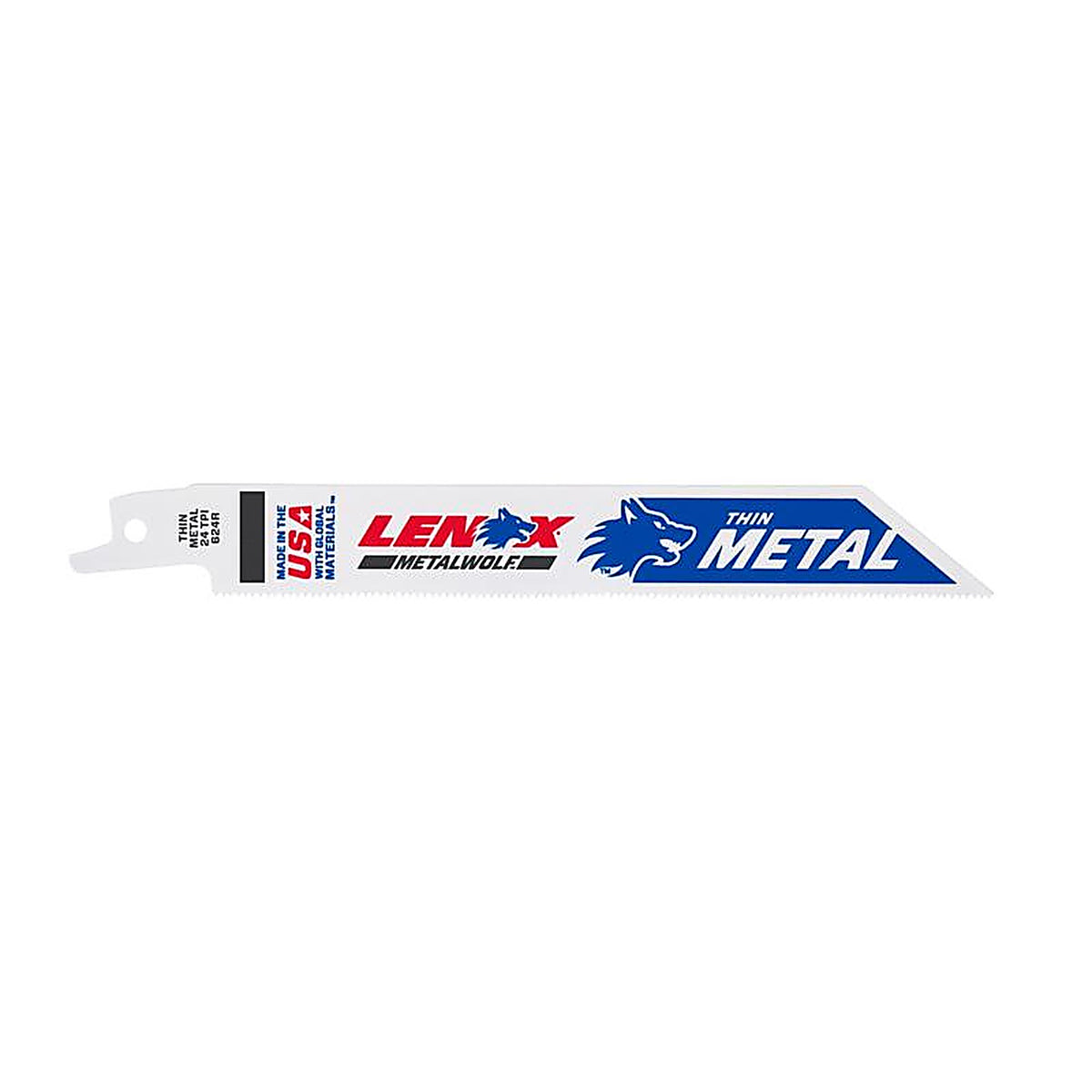 Lenox - 20569S624R - 6 in. Bi-Metal Reciprocating Saw Blade 24 TPI 1 pk