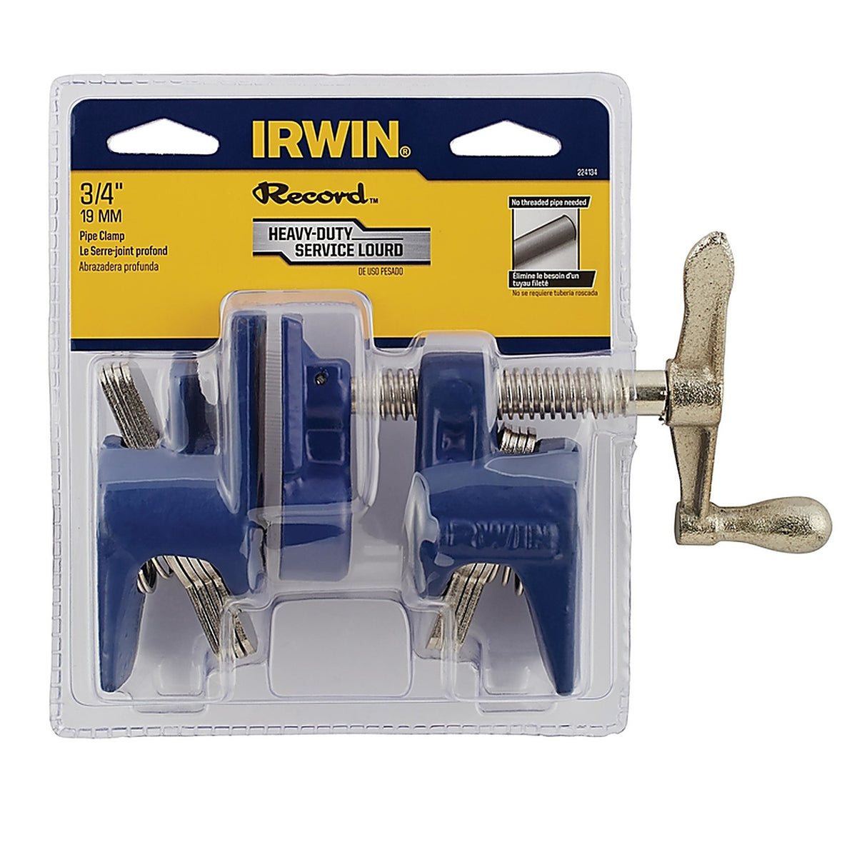 Irwin - 224134 - Quick-Grip 1-7/8 in. D Pipe Clamp 1,200 lb. - 1/Pack
