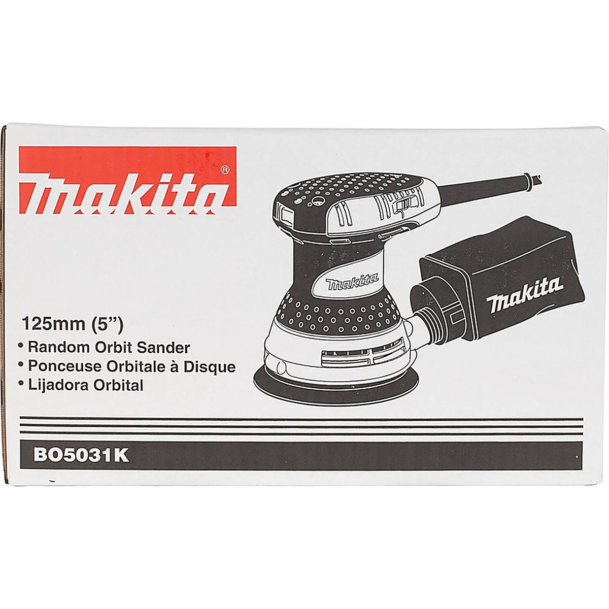 Makita - BO5031K - 3 amps Corded 4-13/16 in. Random Orbit Sander