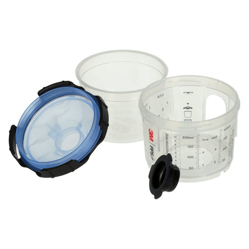 3M - 26314 - PPS Series 2.0 Spray Cup System Kit, Mini (6.8 fl oz, 200 mL), 125 Micron Filter