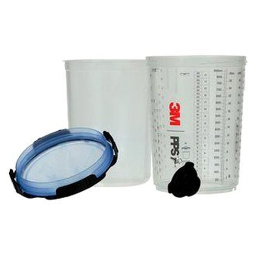 3M - 26325 - PPS Series 2.0 Spray Cup System Kit, Large (28 fl oz, 850 mL), 125 Micron Filter
