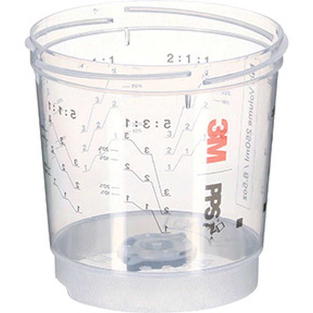 3M - 26361 - PPS Series 2.0 Vented Spray Cup, MINI (8.5 FL OZ, 250 ML), 50 CUPS/PACK