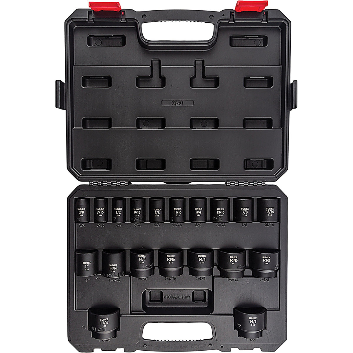 Sunex Tools - 2640 - 19 Pc. 1/2 Drive SAE Impact Socket Set