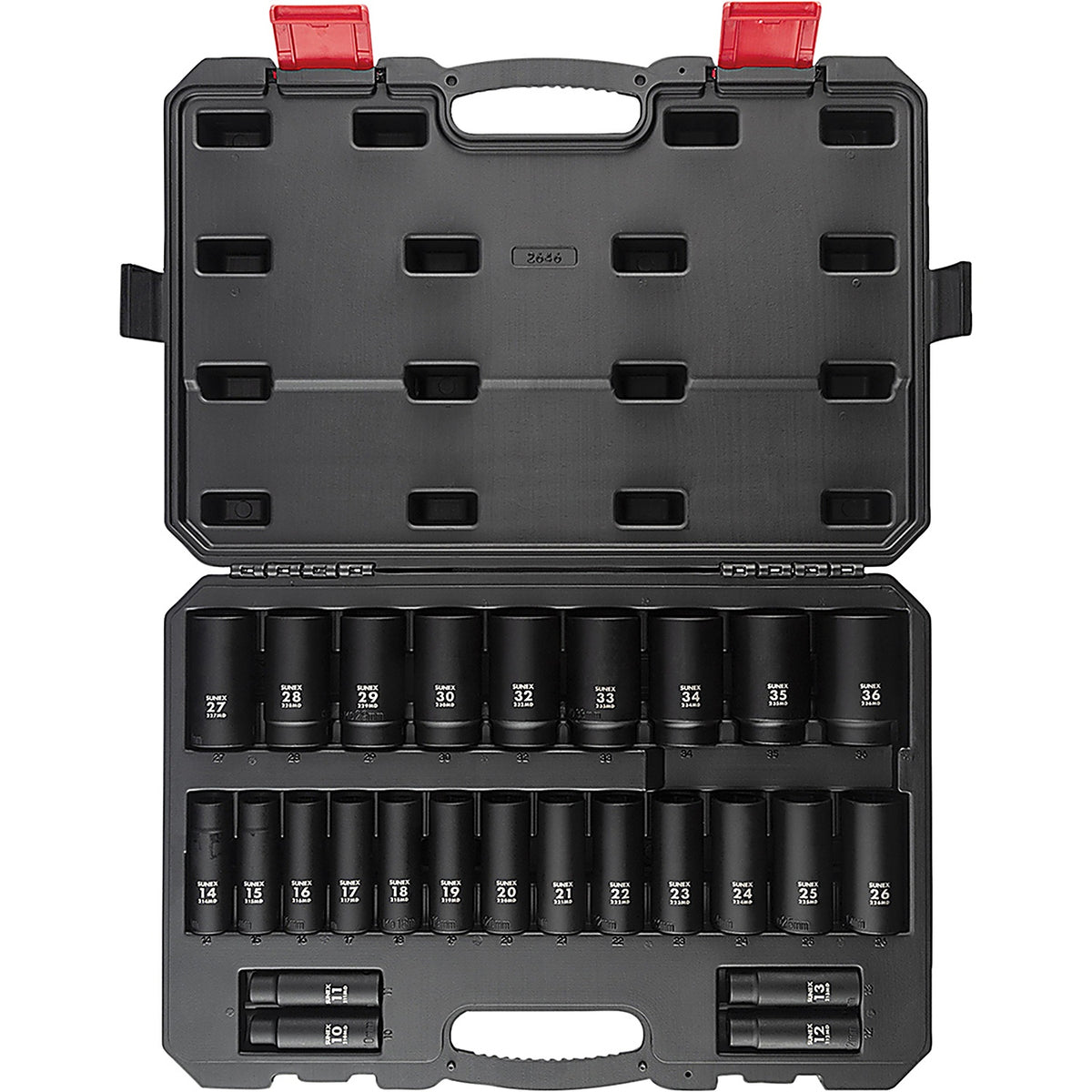 Sunex Tools - 2646 - 26 Pc. 1/2 Drive Metric Deep Impact Socket Set