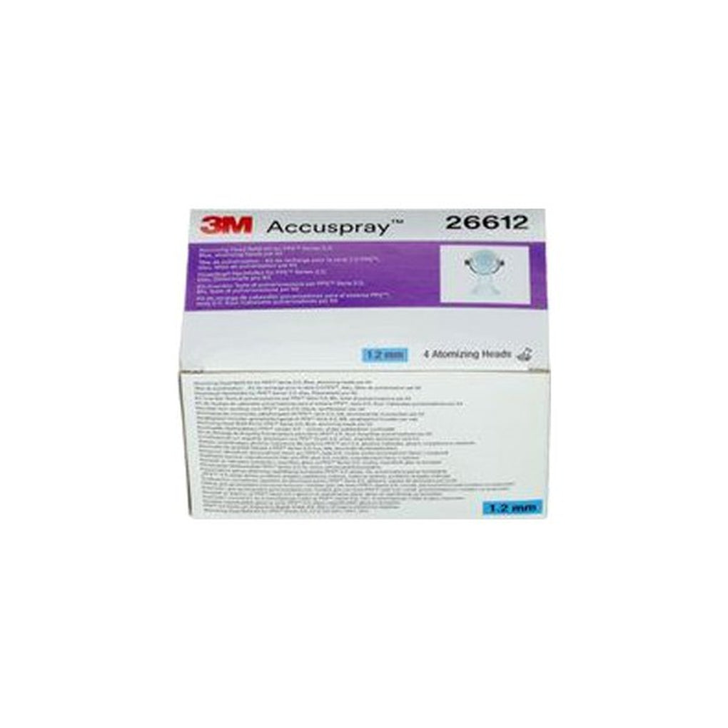 3M - 26612 - Accuspray Atomizing Head Refill Pack PPS Series 2.0, Blue, 1.2 mm, 4/Pack - 60455090708