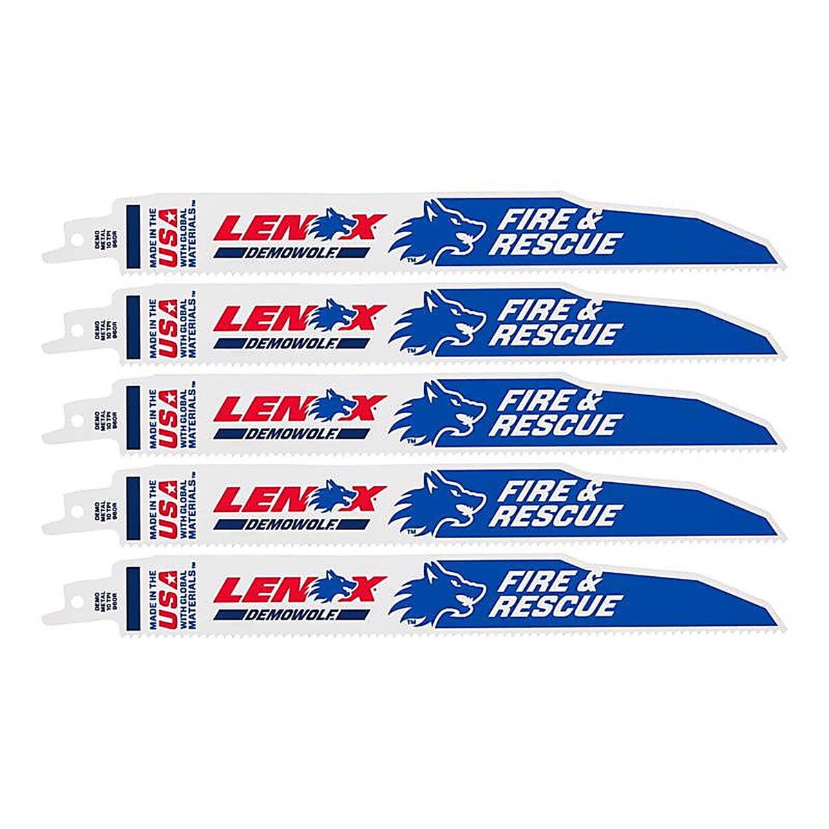 Lenox - 20372960R5 - DEMOWOLF 9 in. Bi-Metal Reciprocating Saw Blade 10 TPI 5 pk