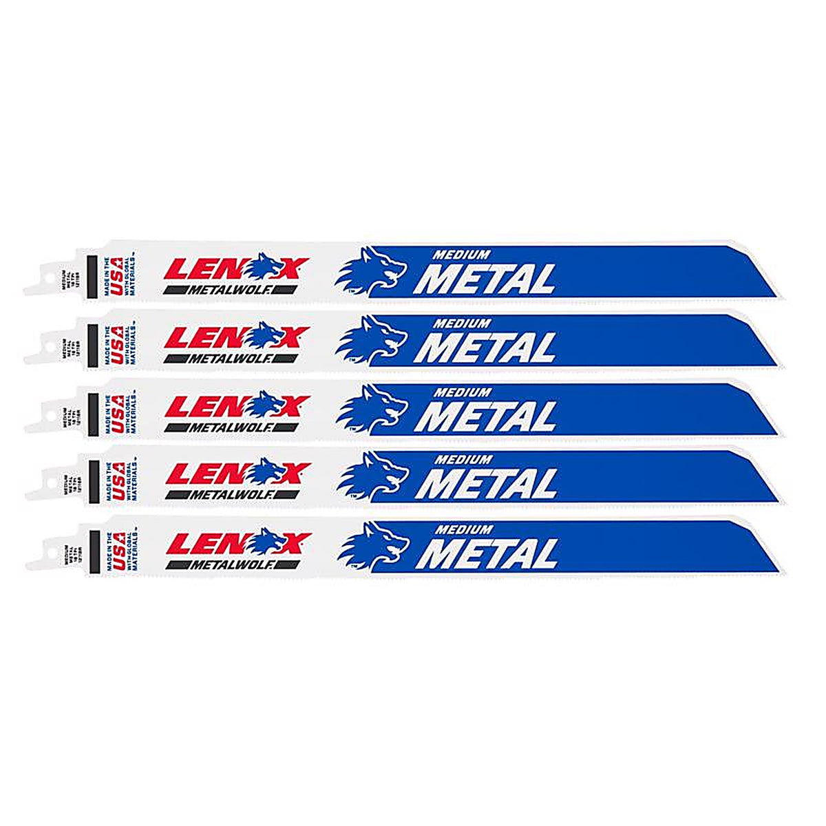 Lenox - 2019012118R - Lazer 12 in. Bi-Metal Straight Reciprocating Saw Blade 18 TPI 5 pk