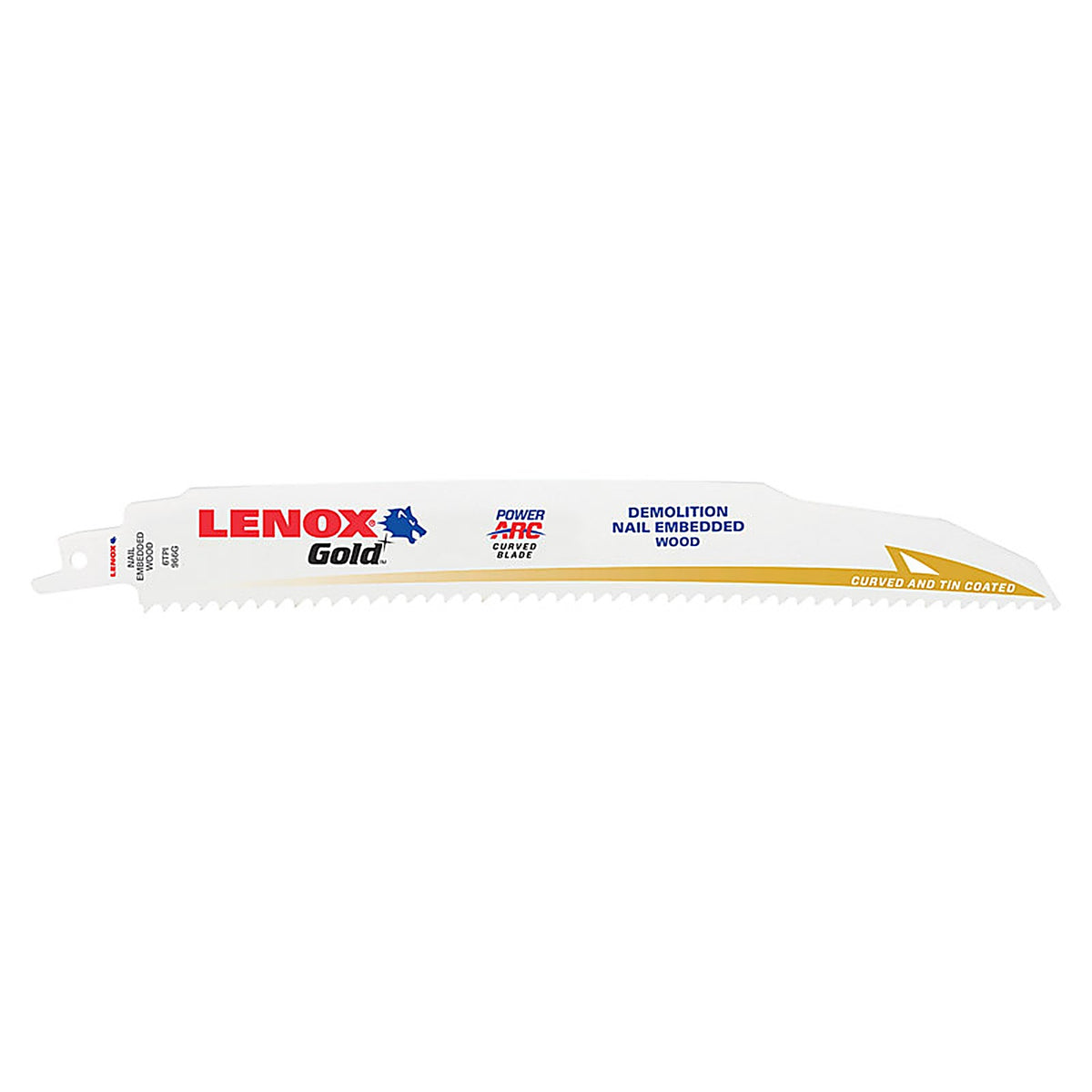 Lenox - 21090966GR - Gold 9 in. Bi-Metal Reciprocating Saw Blade 6 TPI - 5/Pack
