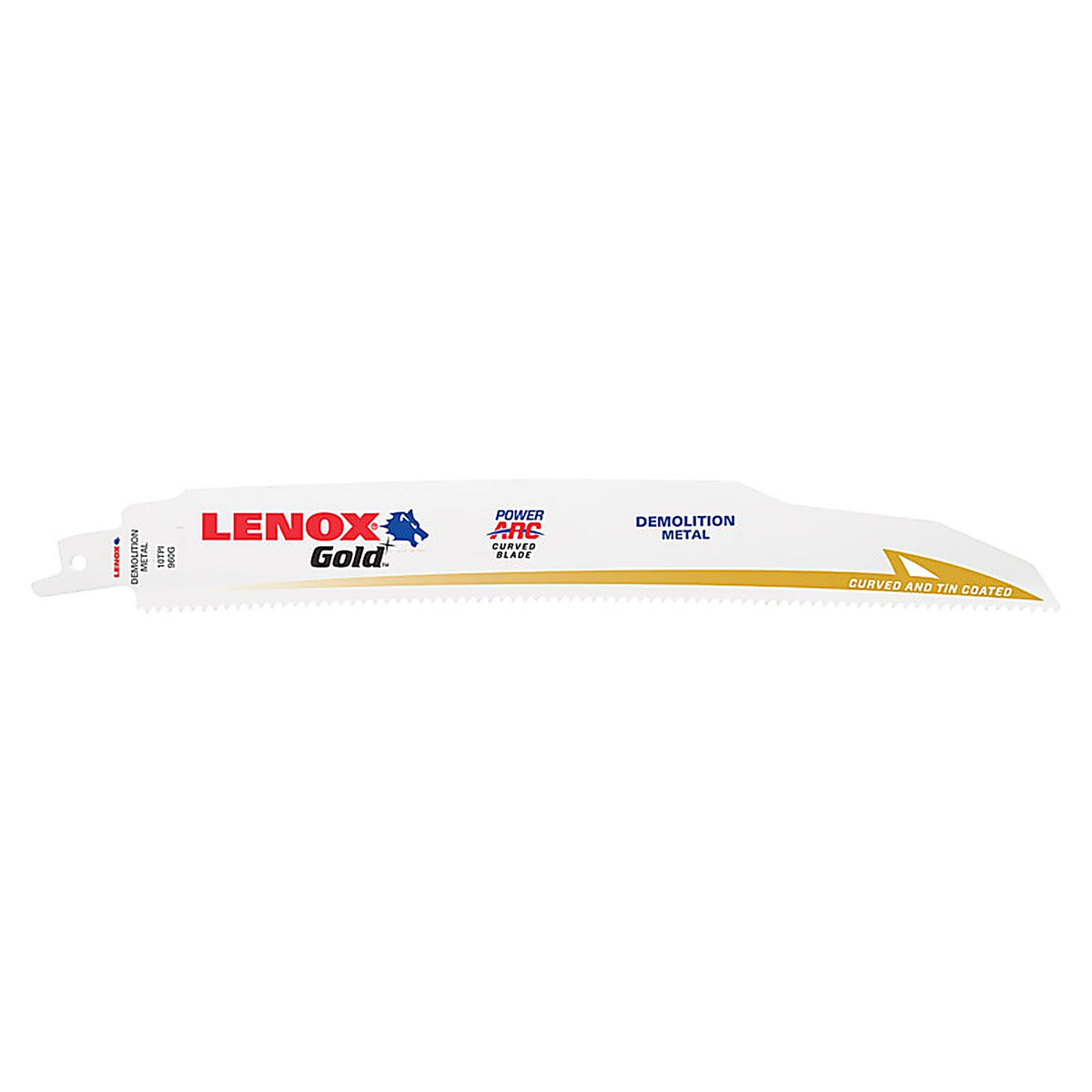 Lenox - 21089960GR - Gold 9 in. Bi-Metal Reciprocating Saw Blade 10 TPI 5 pk