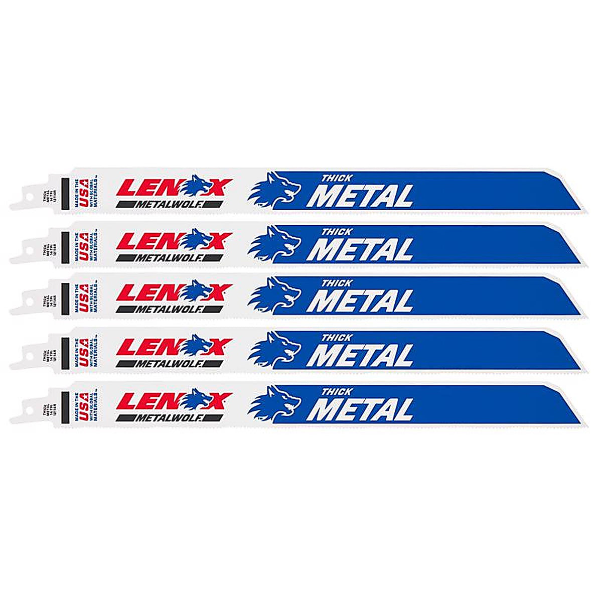 Lenox - 2018412114R - METALWOLF 12 in. Bi-Metal WAVE EDGE Reciprocating Saw Blade 14 TPI 5 pk