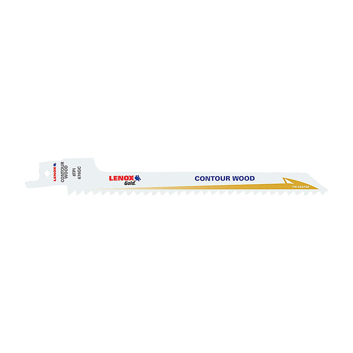 Lenox - 21063676GRC - Gold 6 in. Bi-Metal Reciprocating Saw Blade 6 TPI 5 pk