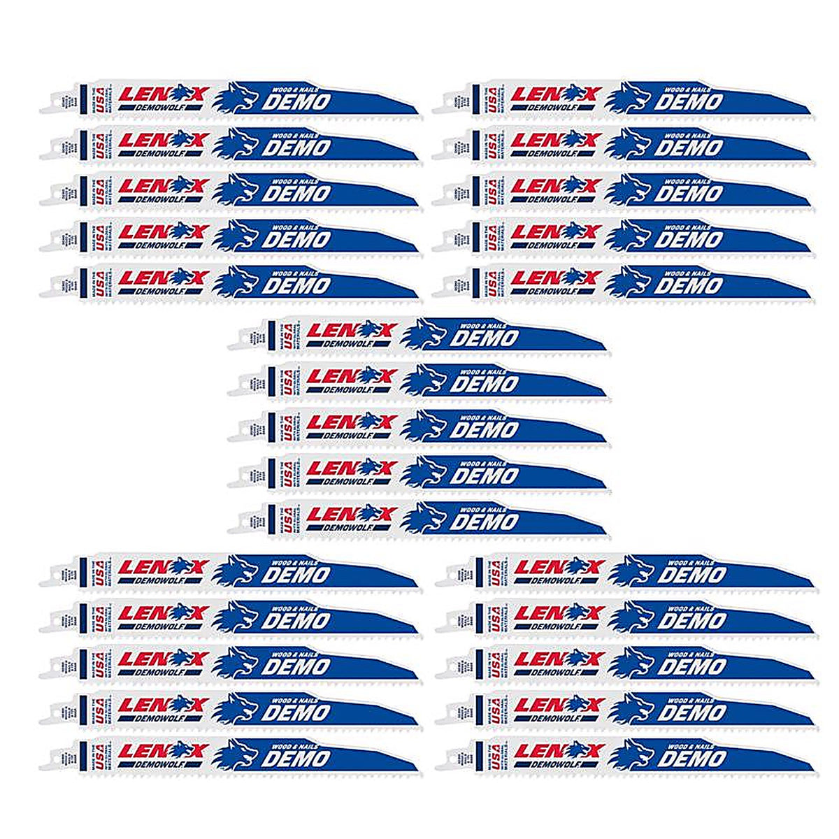 Lenox - 20523B966R - DEMOWOLF 9 in. Bi-Metal Reciprocating Saw Blade 6 TPI 25 pk