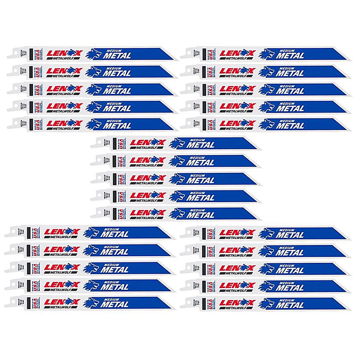 Lenox - 20487B818R - METALWOLF 8 in. Bi-Metal WAVE EDGE Reciprocating Saw Blade 18 TPI 25 pk