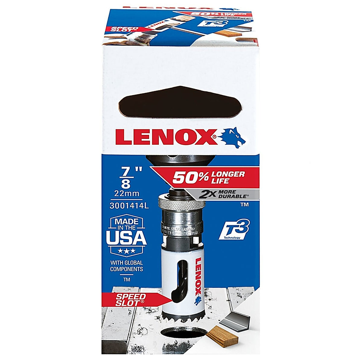 Lenox - 3001414L - Speed Slot 7/8 in. Bi-Metal Hole Saw 1 pc