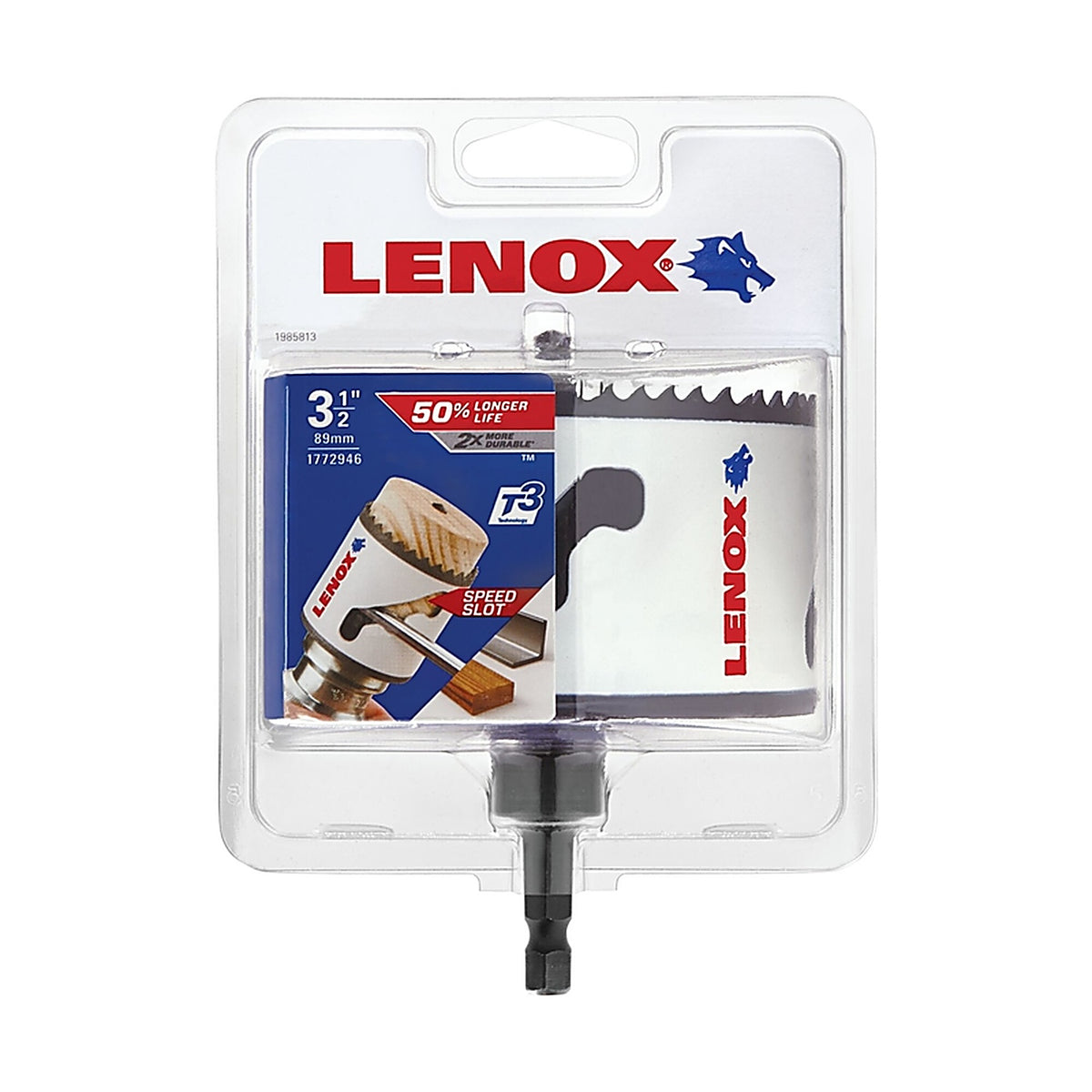 Lenox - 1772946 - Speed Slot 3-1/2 in. Bi-Metal Hole Saw 1 pc