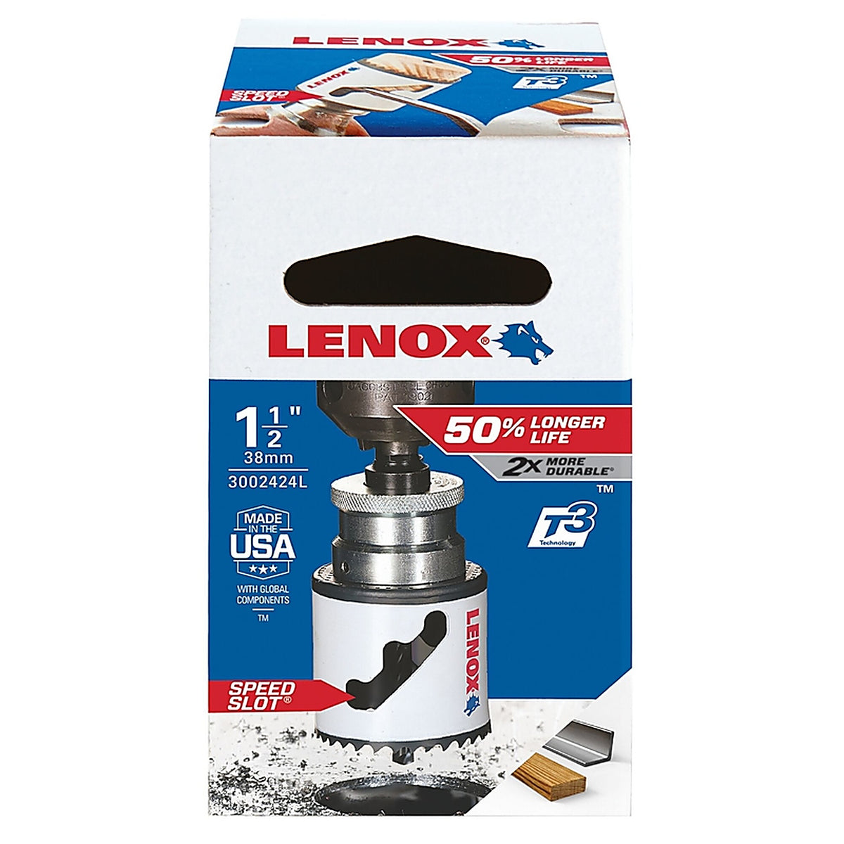 Lenox - 3002424L - Speed Slot 1-1/2 in. Bi-Metal Hole Saw 1 pc