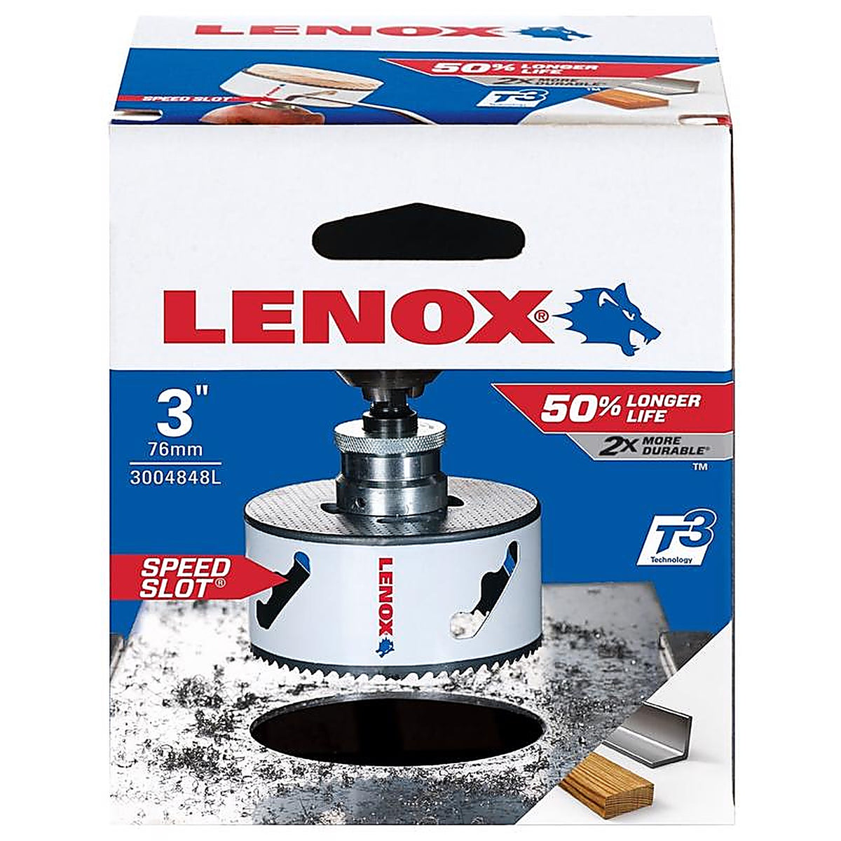 Lenox - 3004848L - Speed Slot 3 in. Bi-Metal Hole Saw 1 pc