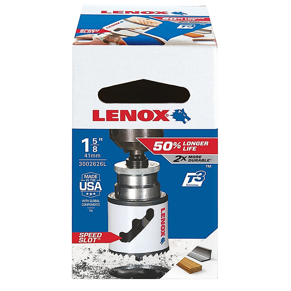 Lenox - 3002626L - Speed Slot 1-5/8 in. Bi-Metal Hole Saw 1 pc