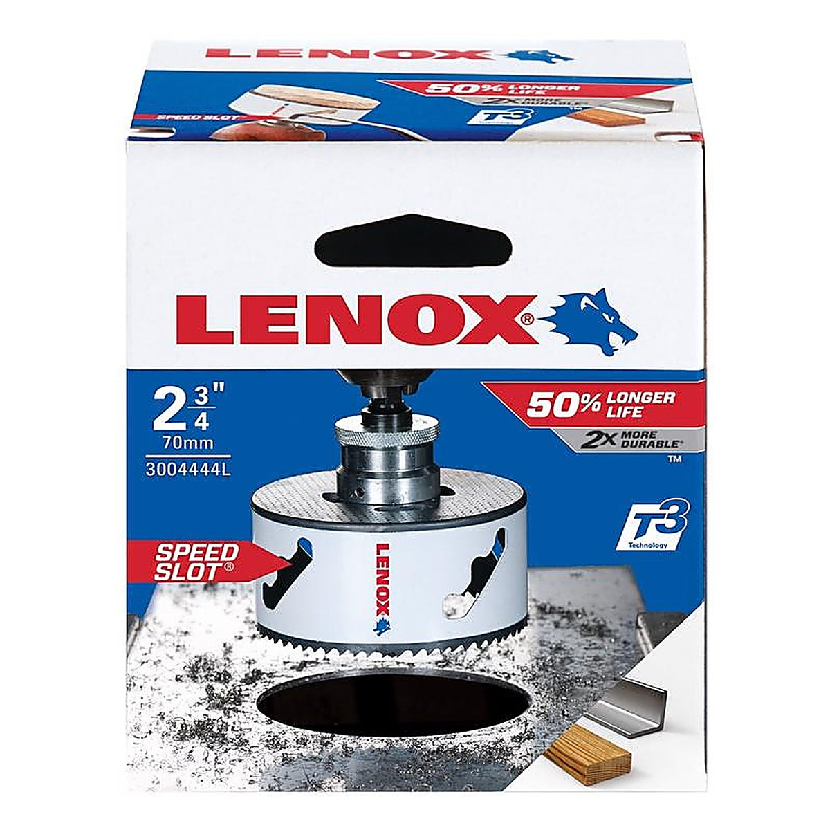 Lenox - 3004444L - Speed Slot 2-3/4 in. Bi-Metal Hole Saw 1 pc