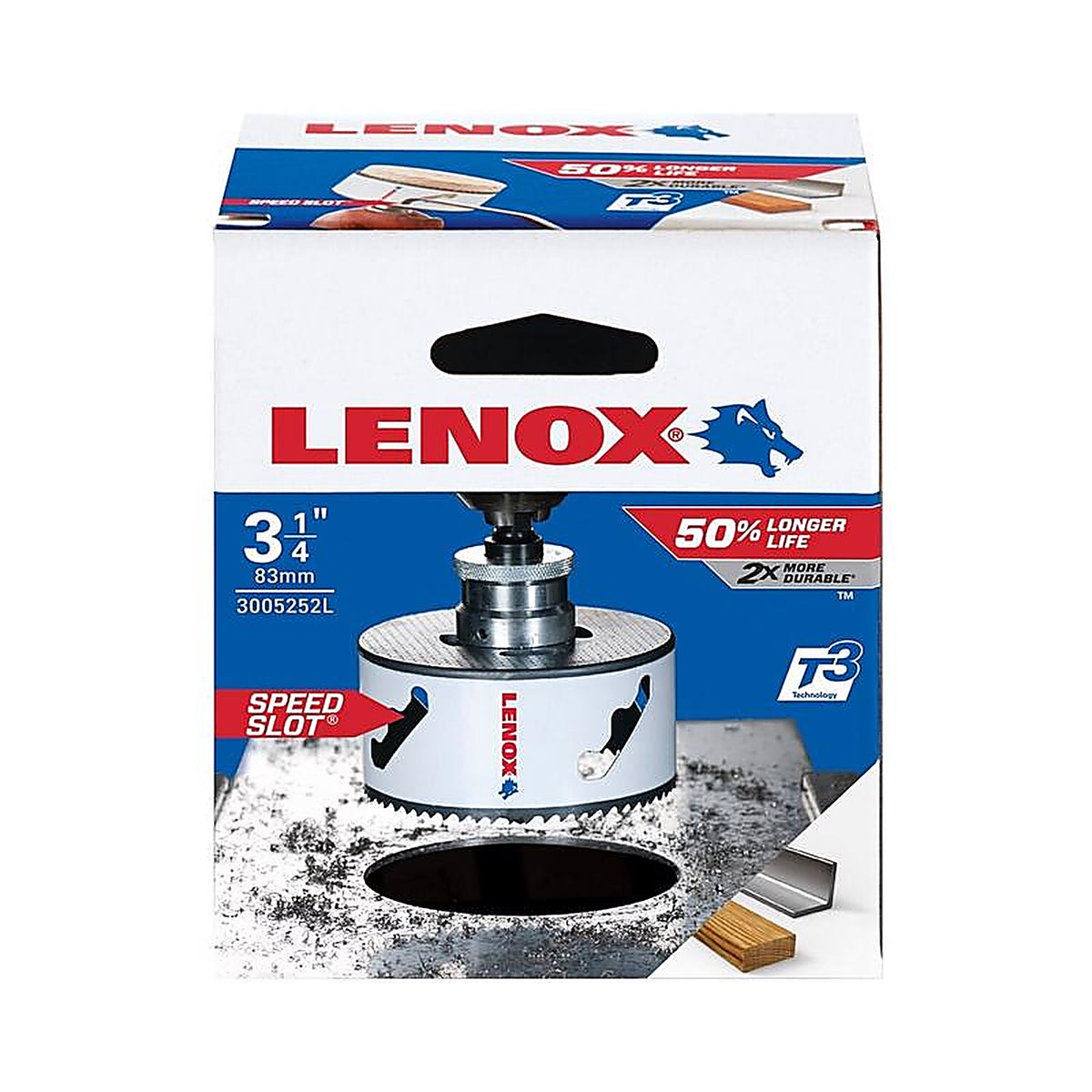 Lenox - 3005252L - Speed Slot 3-1/4 in. Bi-Metal Hole Saw 1 pc
