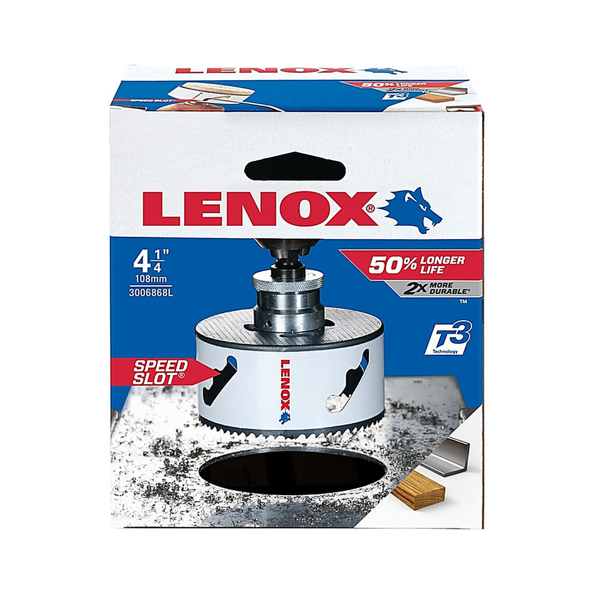 Lenox - 3006868L - Speed Slot 4-1/4 in. Bi-Metal Hole Saw 1 pc