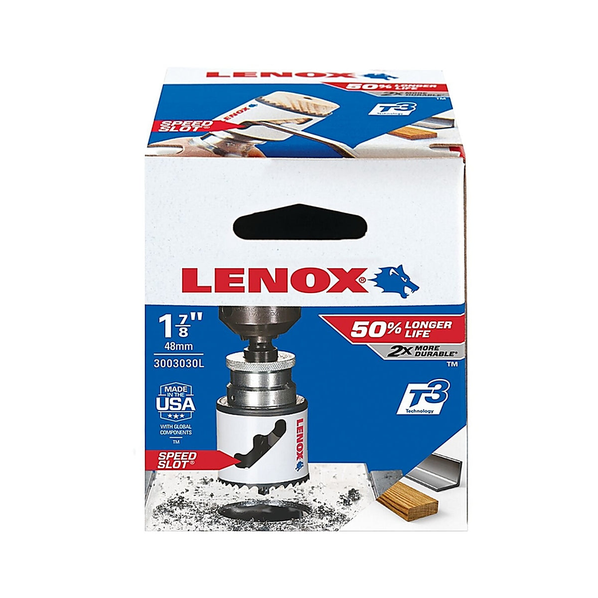 Lenox - 3003030L - Speed Slot 1-7/8 in. Bi-Metal Hole Saw 1 pc