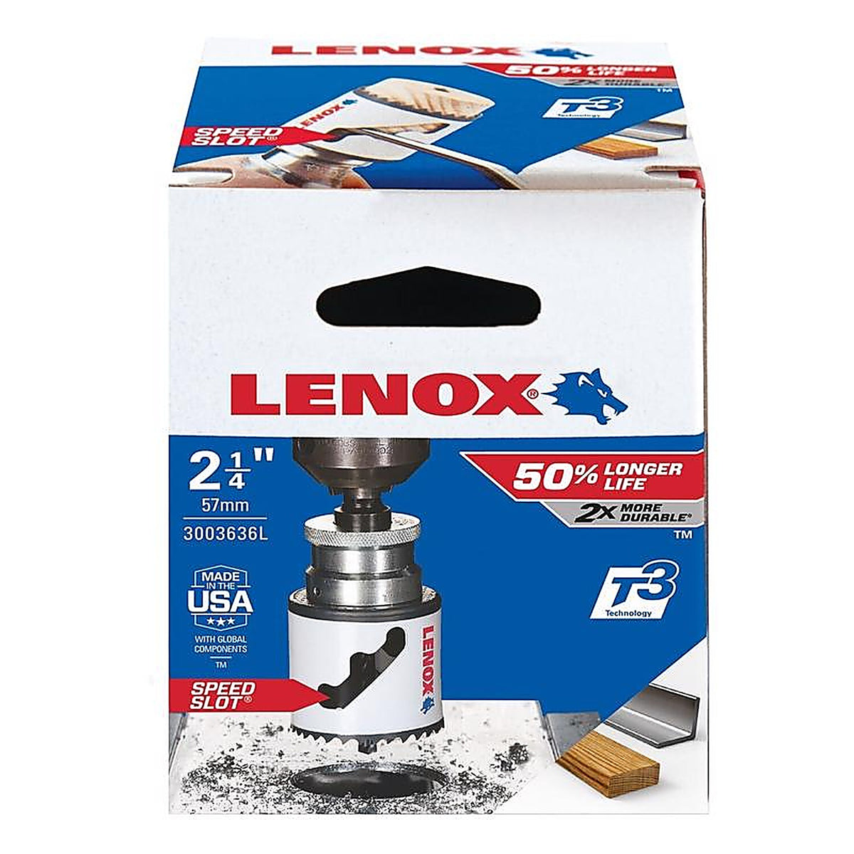 Lenox - 3003636L - Speed Slot 2-1/4 in. Bi-Metal Hole Saw 1 pc