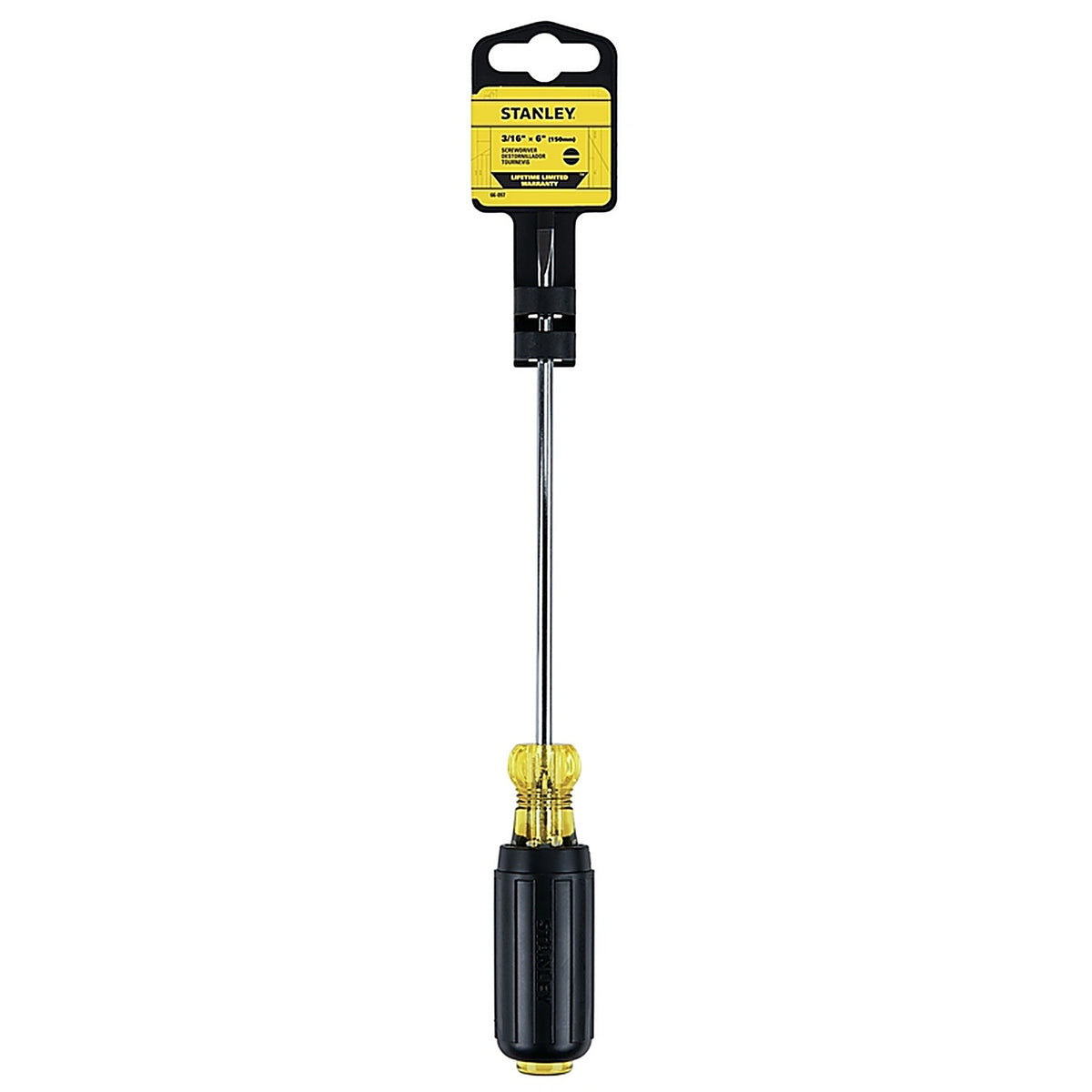 Stanley - 66-097 - 3/16 in. X 6 in. L Slotted Cabinet Tip Screwdriver 1 pc