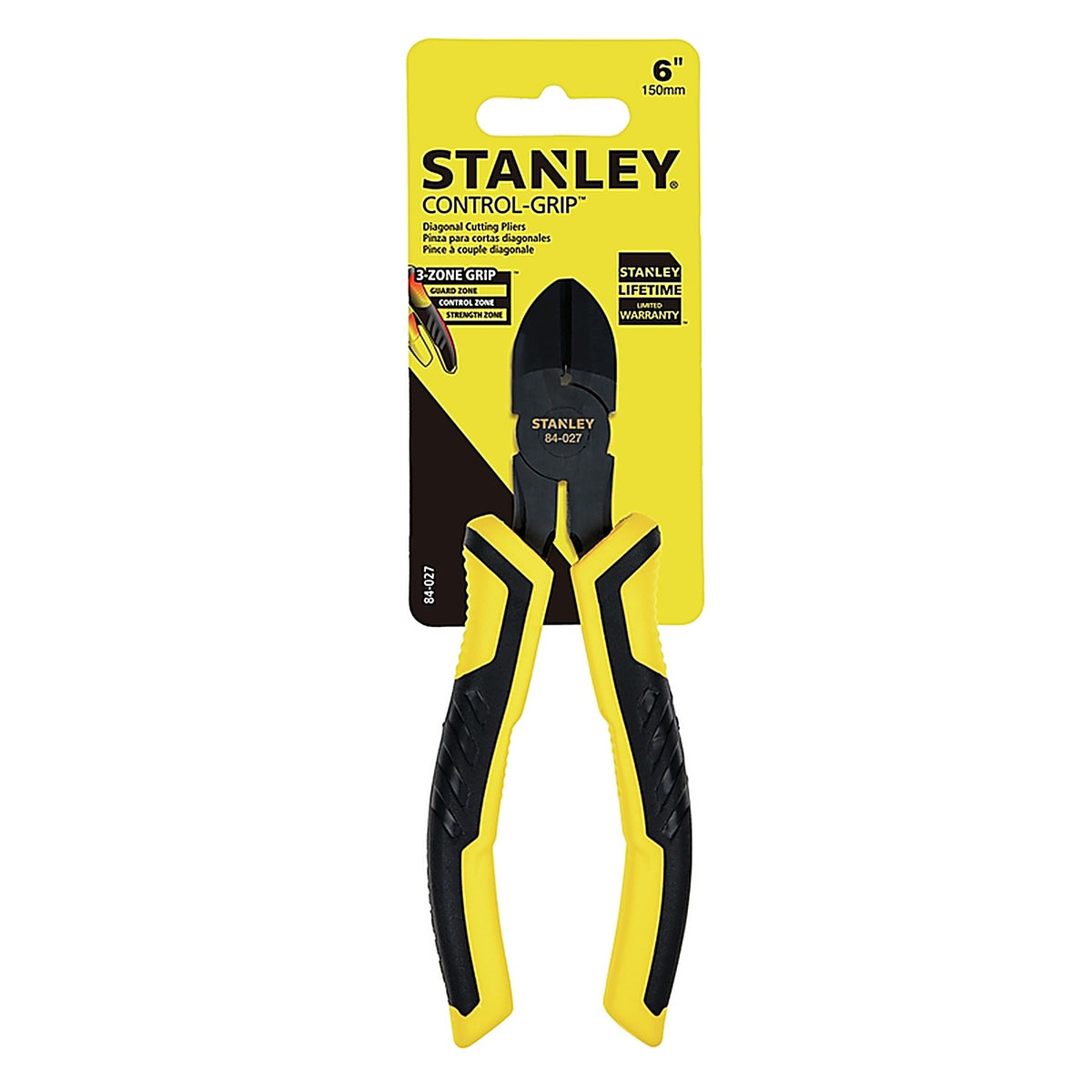 Stanley - 84-027 - 6 in. Steel Diagonal Cutting Diagonal Pliers