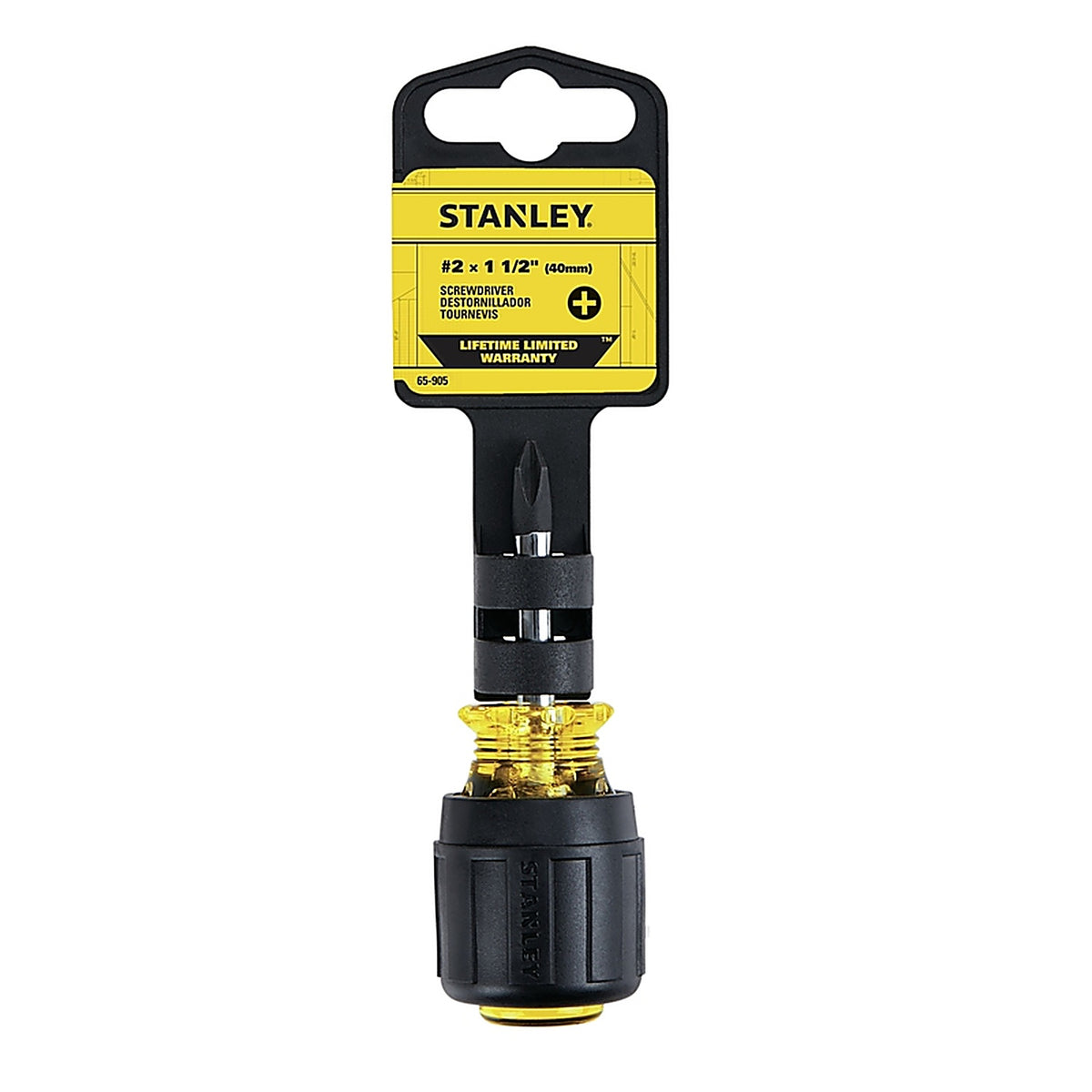 Stanley - 65-905 - #2 X 1-1/2 in. L Phillips Stubby Screwdriver 1 pc