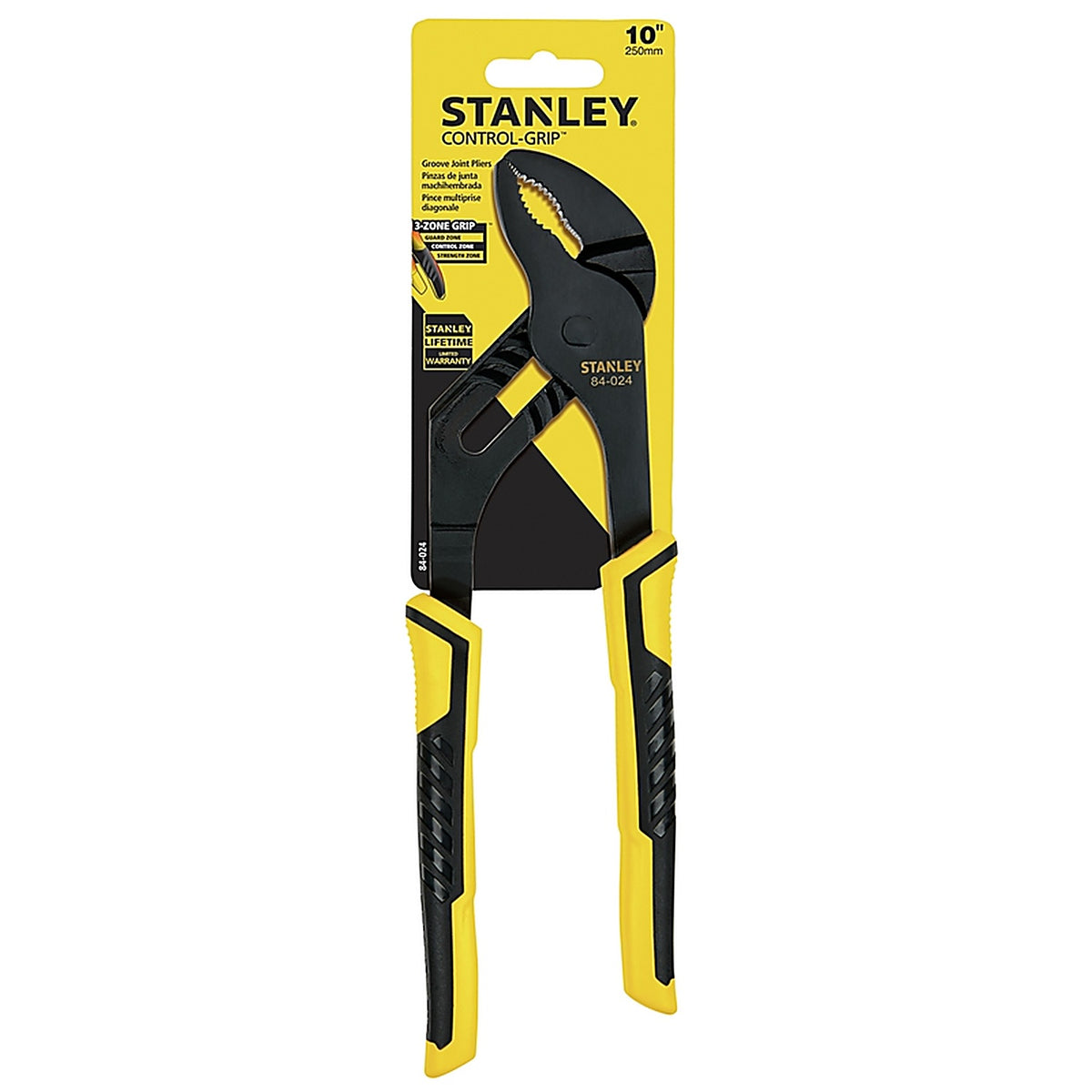 Stanley - 84-024 - 10 in. Steel Groove Joint Tongue and Groove Pliers