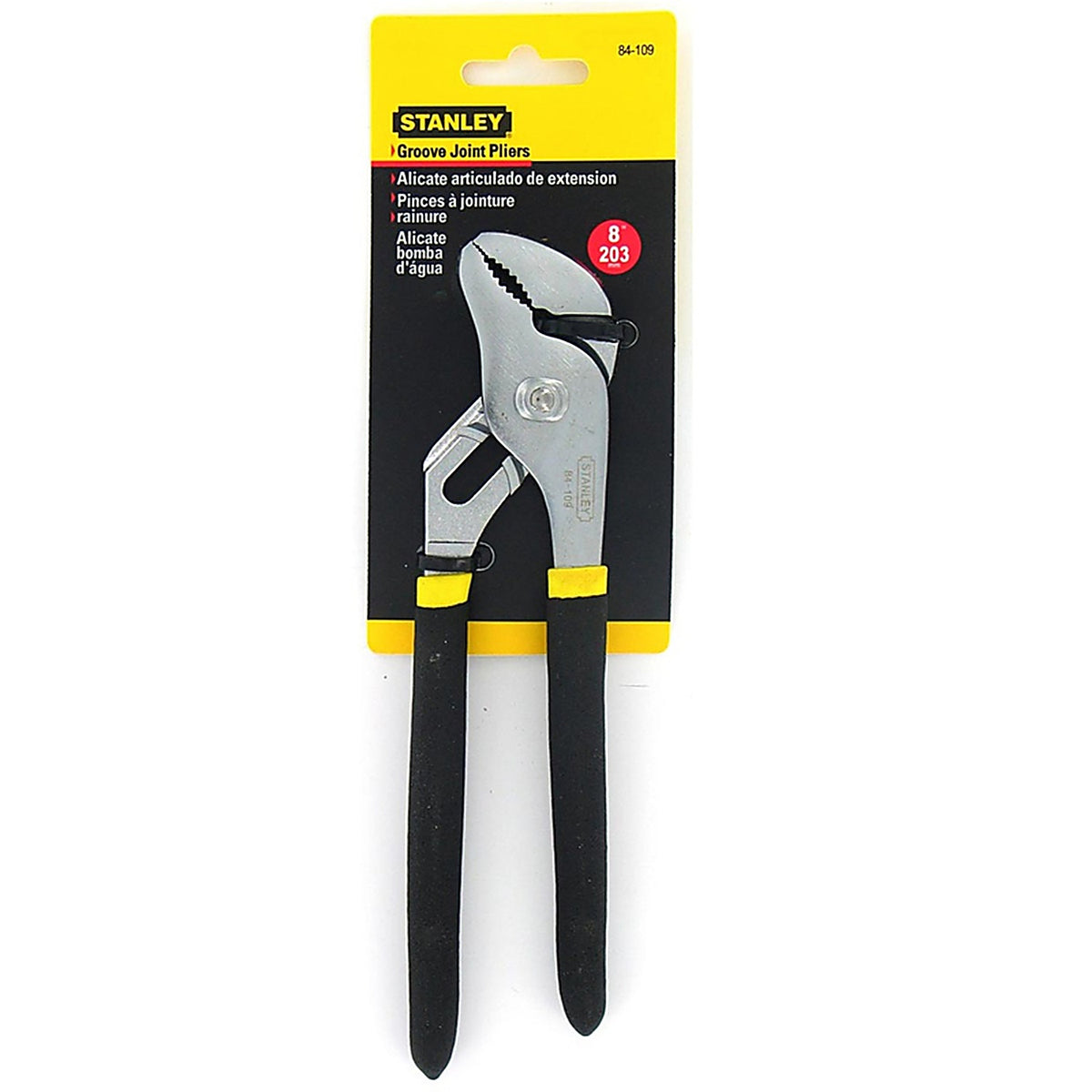 Stanley - 84-109 - 8 in. Steel Tongue and Groove Pliers