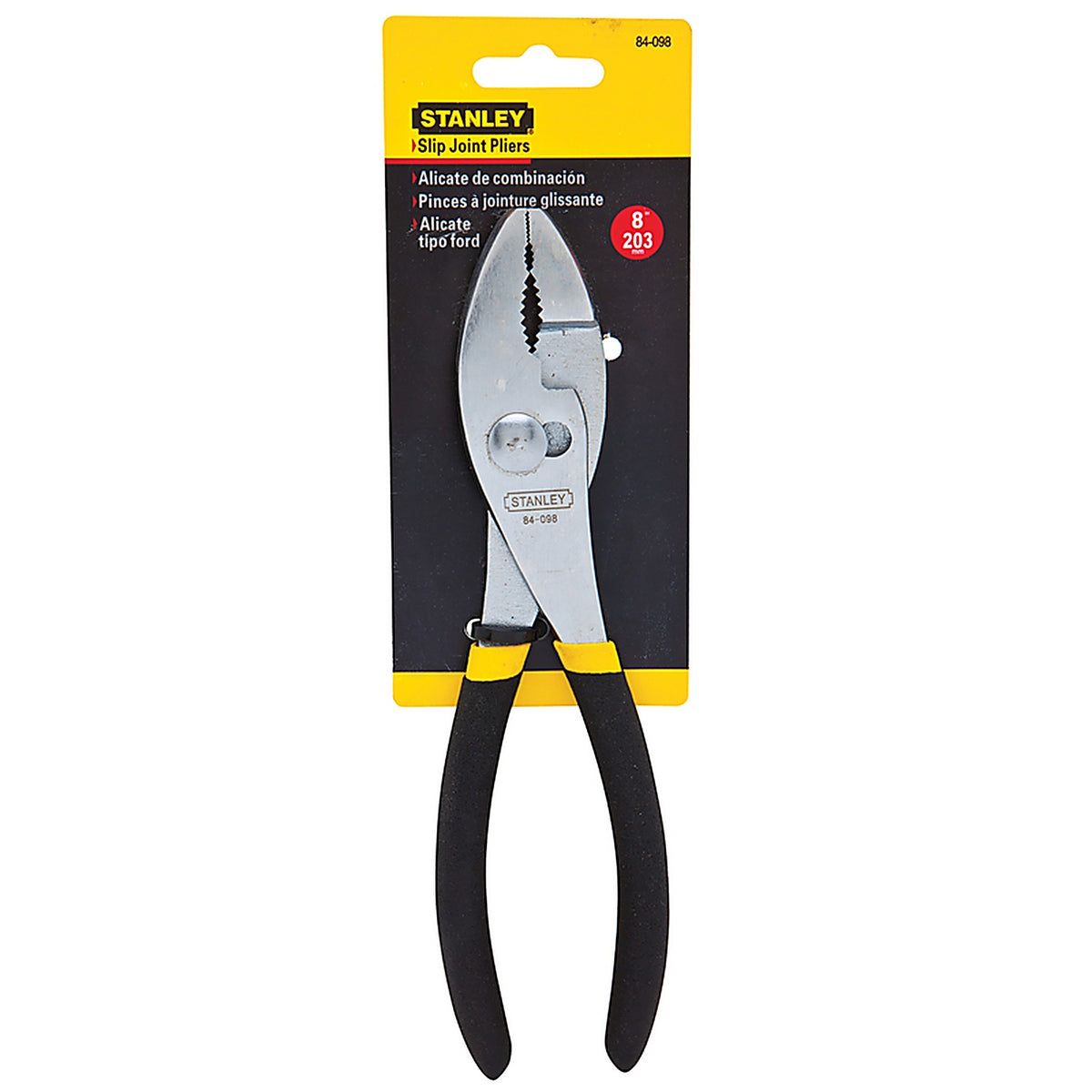 Stanley - 84-098 - 8 in. Drop Forged Steel Slip Joint Pliers